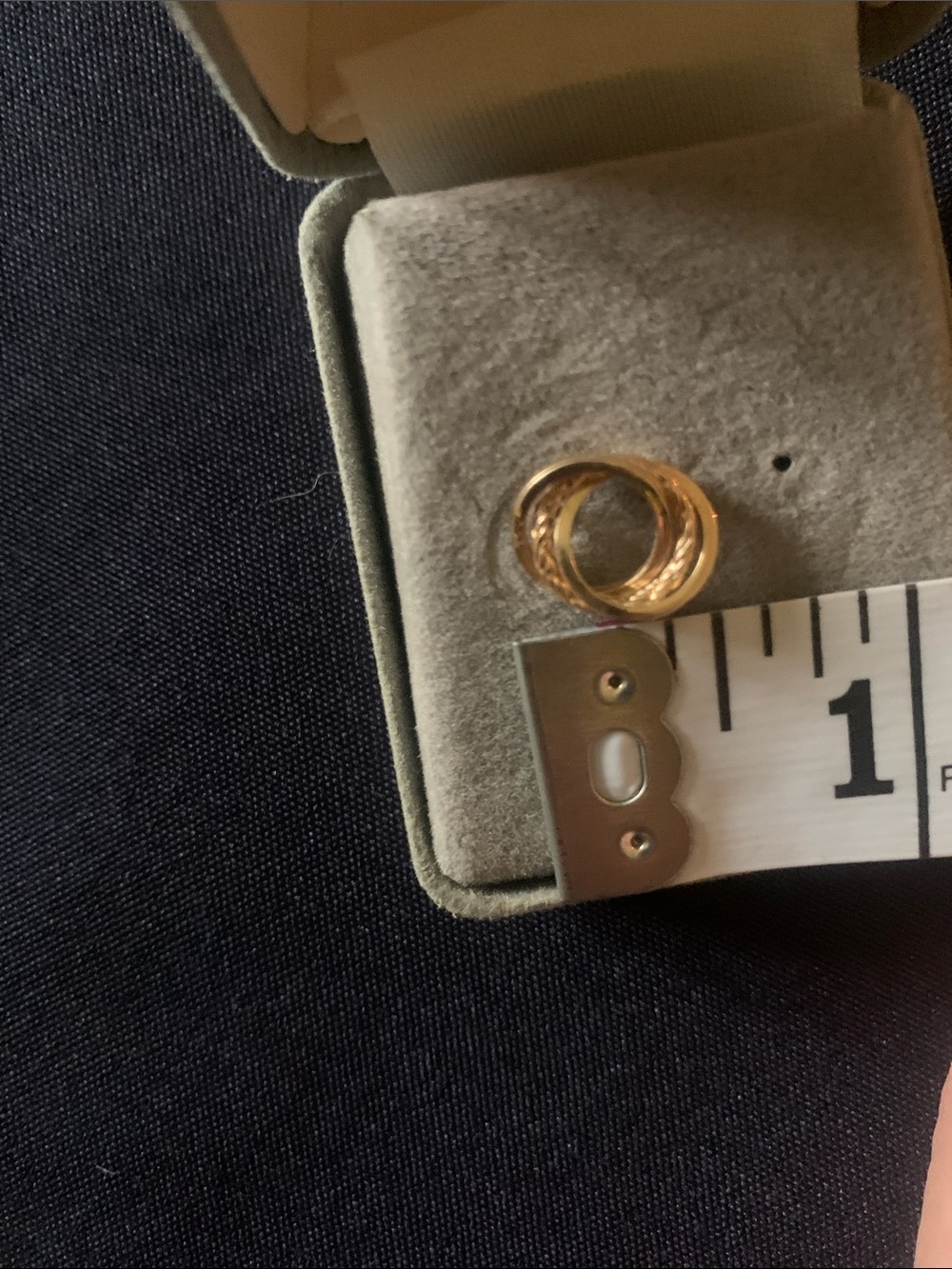 Elegant Gold vintage 14 kt singular earring 53 - Picture 10 of 10